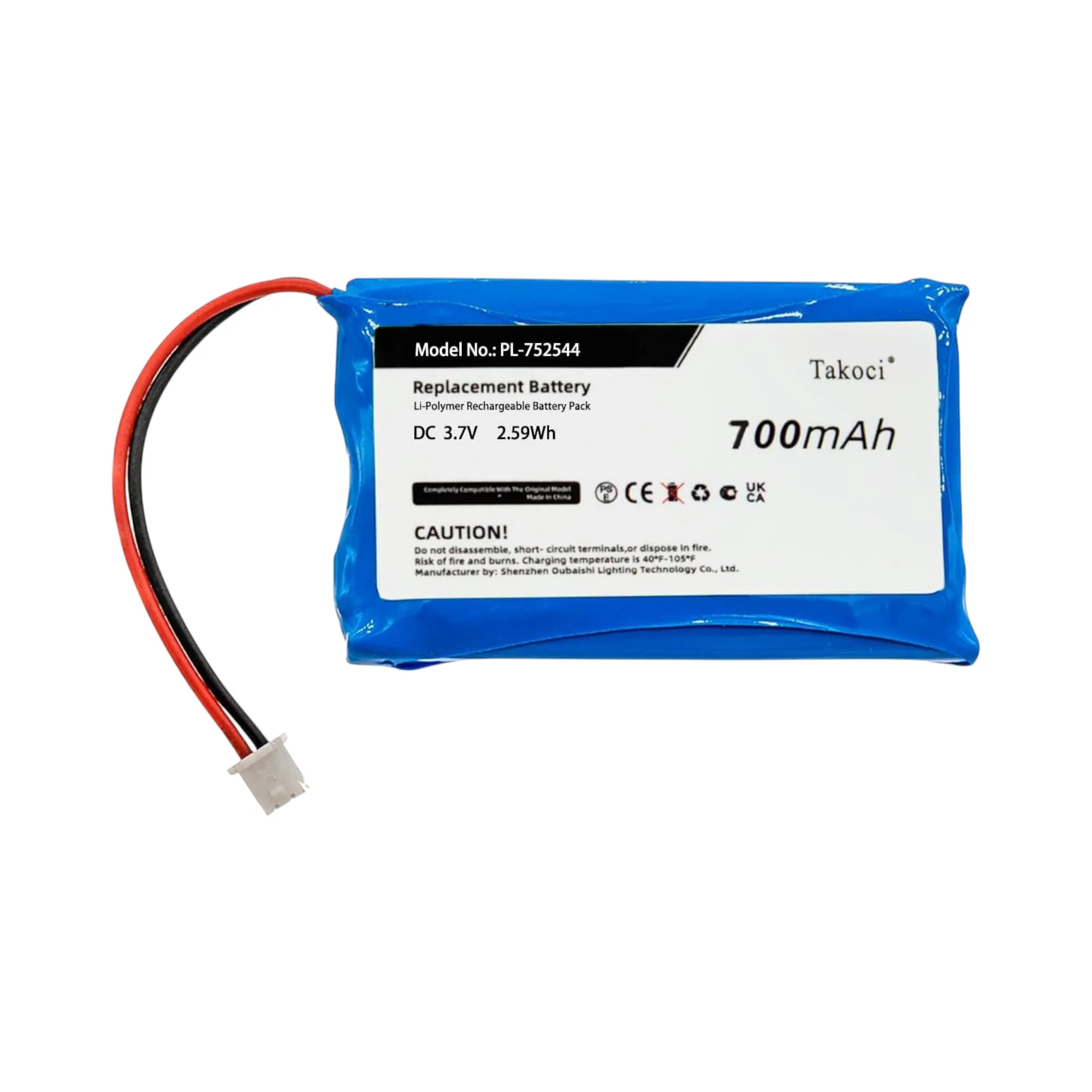 Replacement Battery 700mAh for Educator ET-400 Transmitters, ET-402 Transmitters, K9-400 Transmitters PL-752544, BN720LP
Replacement Battery 700mAh for Educator ET-400 Transmitters, ET-402 Transmitters, K9-400 Transmitters PL-752544, BN720LP