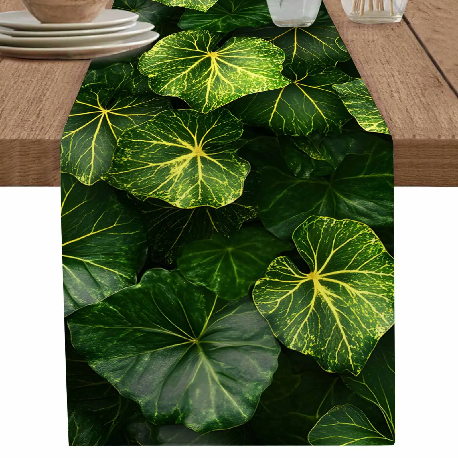 Green Leaf Plants Realistic Table Runner Wedding Party Champagne Dining Room Restaurant Home Tablecloth Runners
Green Leaf Plants Realistic Table Runner Wedding Party Champagne Dining Room Restaurant Home Tablecloth Runners