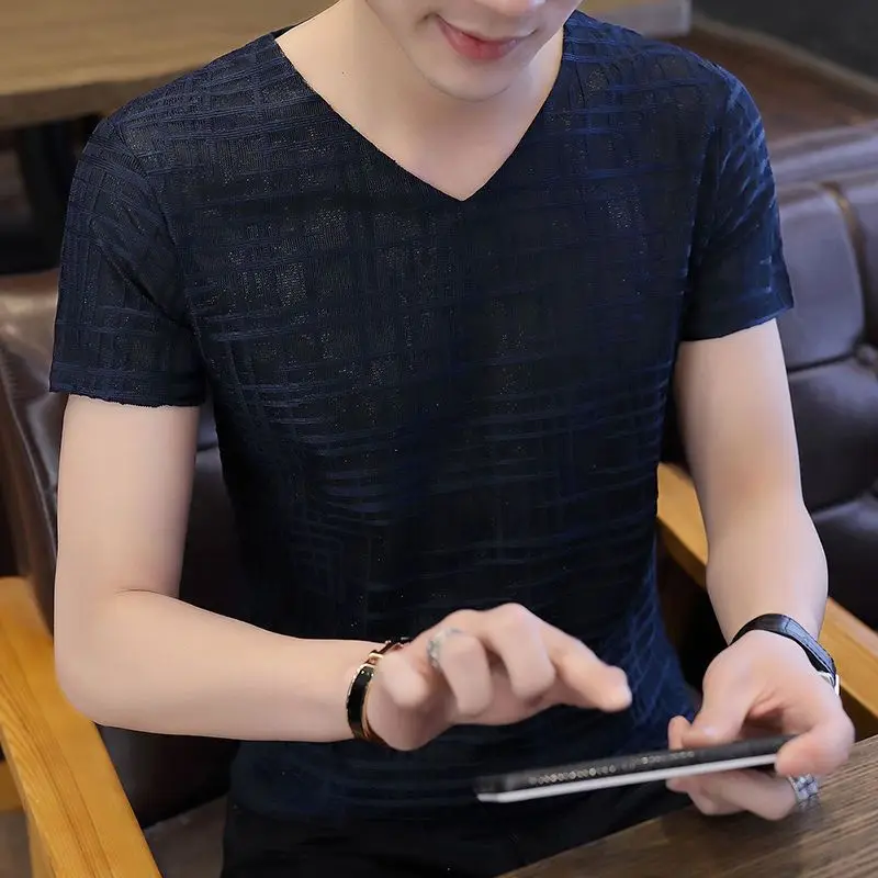 Fashion V-Neck Solid Color Loose Short Sleeve T-Shirt Men's Clothing 2023 Summer New Oversized Casual Pullovers Korean Tee Shirt
Fashion V-Neck Solid Color Loose Short Sleeve T-Shirt Men's Clothing 2023 Summer New Oversized Casual Pullovers Korean Tee Shirt