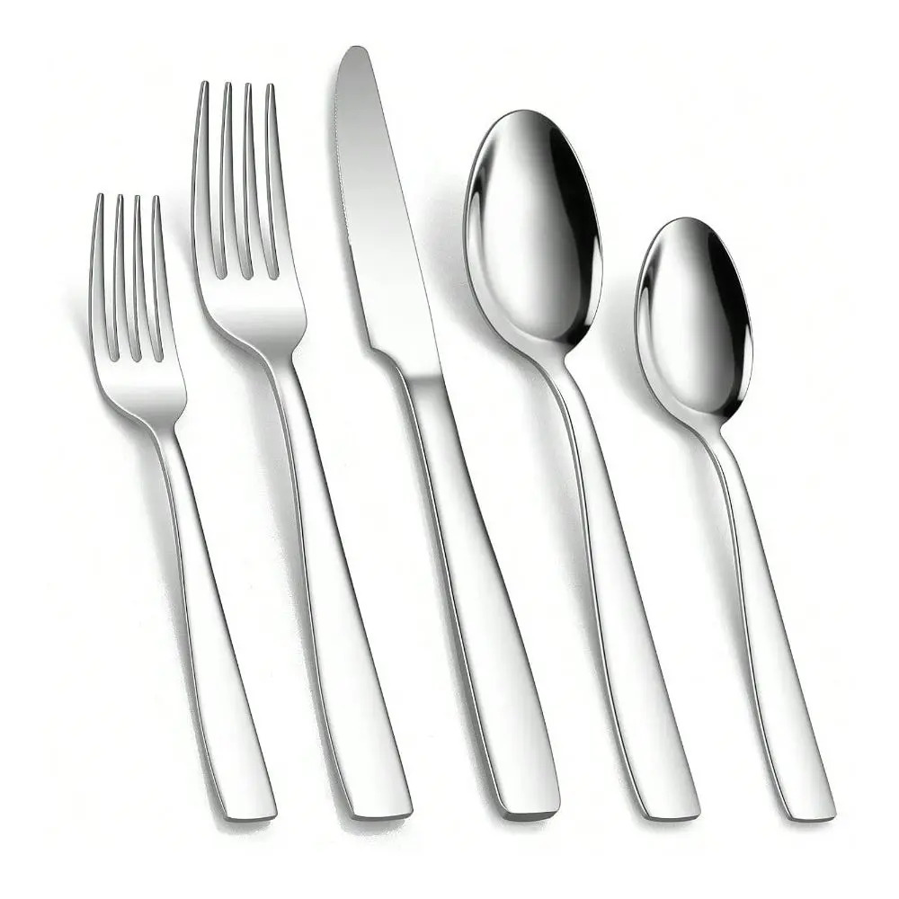 10 Stainless Steel Flatware 40Piece Silverware Set Service For 8 Elegant Tableware Cutlery Set For Home Dining And Restaurant U
10 Stainless Steel Flatware 40Piece Silverware Set Service For 8 Elegant Tableware Cutlery Set For Home Dining And Restaurant U