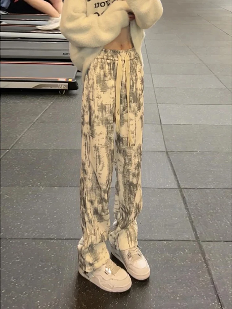 Tie-Dye Straight Leg Casual Pants Men's Summer CleanFit Extra Long Loose Fit High Waist Casual Trousers Faionable Youth Sle
Tie-Dye Straight Leg Casual Pants Men's Summer CleanFit Extra Long Loose Fit High Waist Casual Trousers Faionable Youth Sle