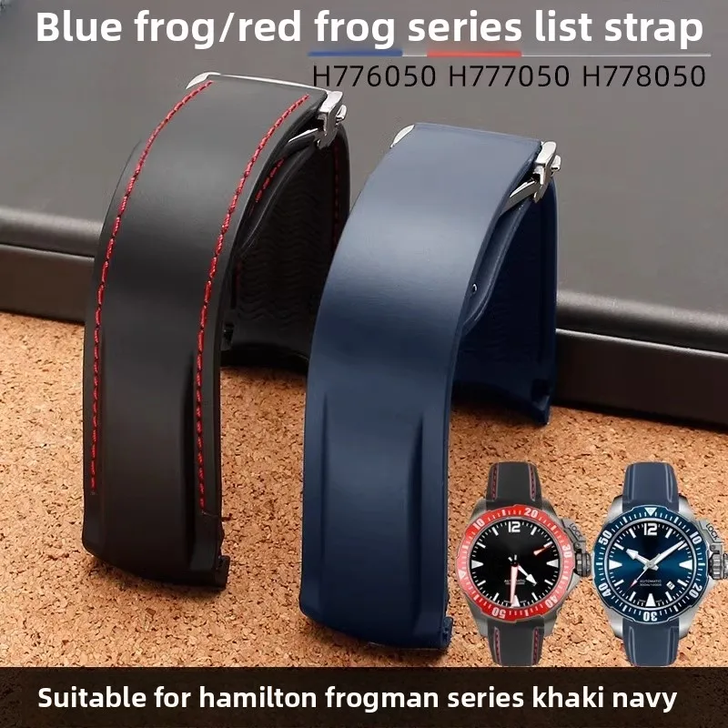 For Hamilton Kaki Frogman H777050 H778050 20mm 22mm Curved End Rubber Watch Strap men Silicone Bracelet Wristband Accessories
For Hamilton Kaki Frogman H777050 H778050 20mm 22mm Curved End Rubber Watch Strap men Silicone Bracelet Wristband Accessories