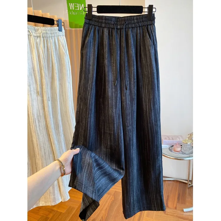 plus Size Women's Harem Pants Summer New Style Silk Wide Leg Straight Casual Pants Slimming Effect Comfortable Artistic Style
plus Size Women's Harem Pants Summer New Style Silk Wide Leg Straight Casual Pants Slimming Effect Comfortable Artistic Style