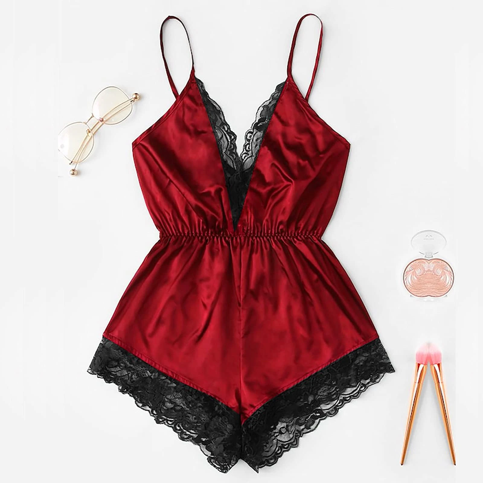 Women Sexy Deep V Lace Bodysuit Nightwear Women Lingerie One Piece Sleepwear Summer Backless Teddy Babydoll Pajamas Set
Women Sexy Deep V Lace Bodysuit Nightwear Women Lingerie One Piece Sleepwear Summer Backless Teddy Babydoll Pajamas Set