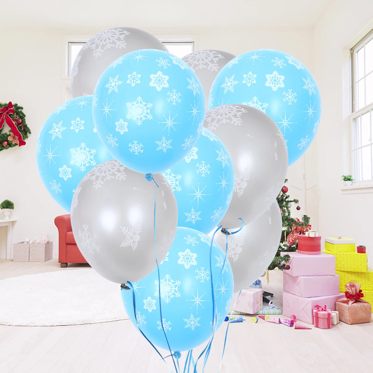 10pcs 12 Inch Christmas Snowflake Latex Balloons Set Colorful Party Supplies Decorations Home Bar Club Reusable Balloons
10pcs 12 Inch Christmas Snowflake Latex Balloons Set Colorful Party Supplies Decorations Home Bar Club Reusable Balloons
