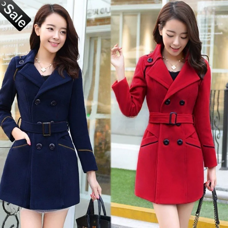 Women's Winter Woolen Long Jaet Coat Sweet Sle Collar Faux Wool Fabric Slim Fit Mid-Length Long Sve Tops
Women's Winter Woolen Long Jaet Coat Sweet Sle Collar Faux Wool Fabric Slim Fit Mid-Length Long Sve Tops