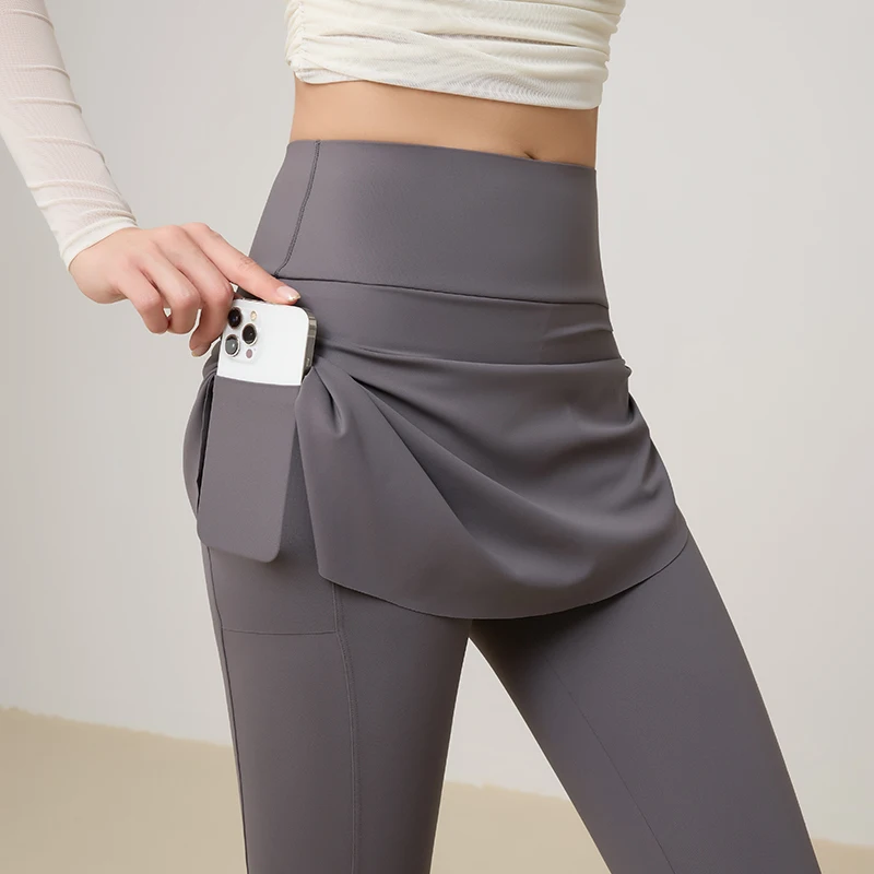 Women New Fake Two Piece Yoga Pants High Waist Hip Lift Anti Exposure Sports Fitness Leggings
Women New Fake Two Piece Yoga Pants High Waist Hip Lift Anti Exposure Sports Fitness Leggings