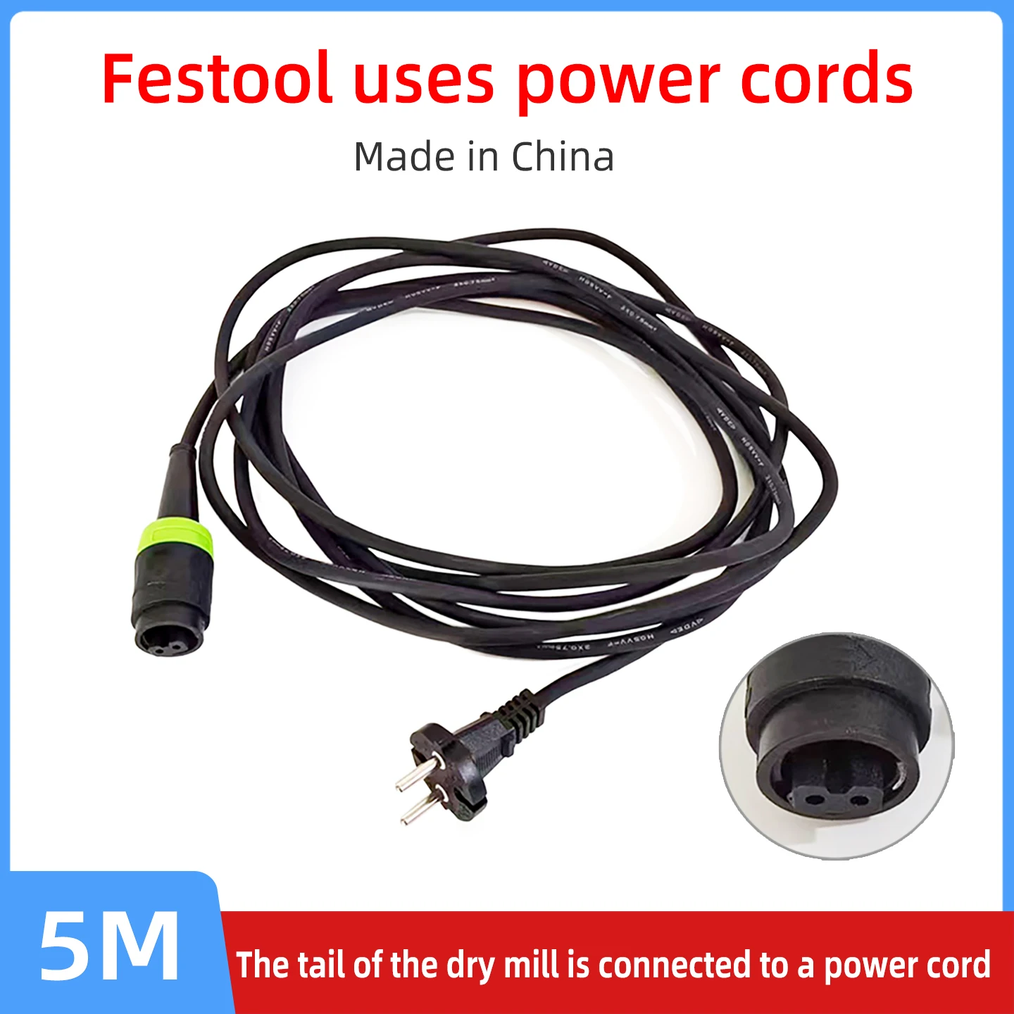 Connect The Festo 5-meter Dry Mill Tail End With A Power Cord Adapter
Connect The Festo 5-meter Dry Mill Tail End With A Power Cord Adapter
