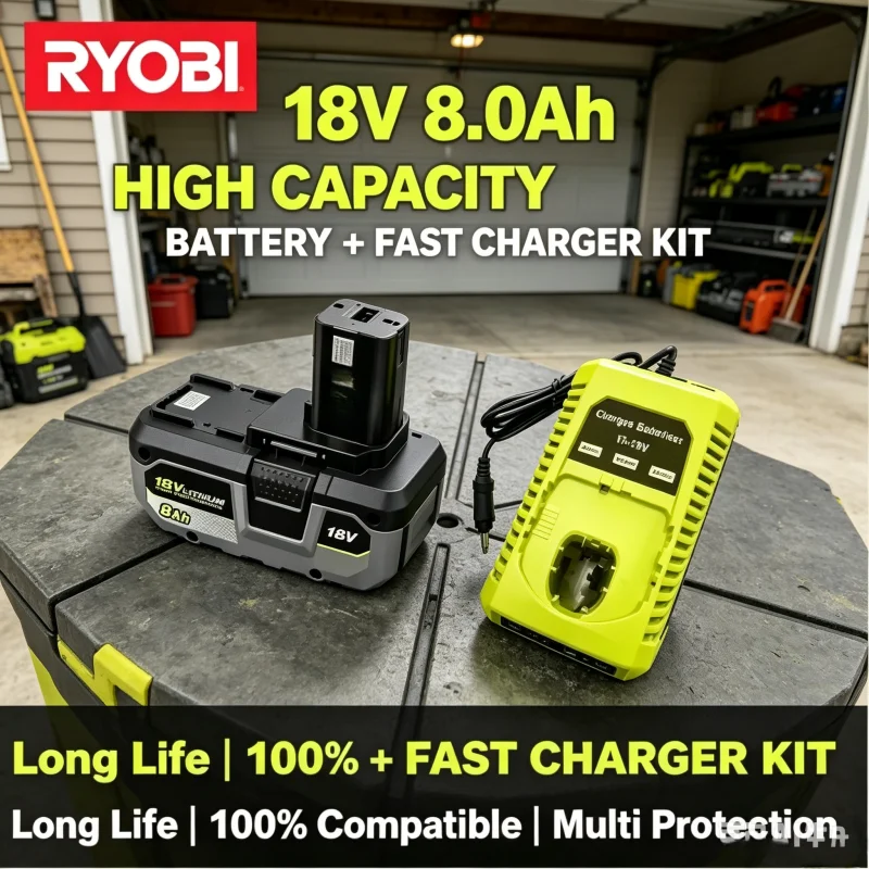 Universal 18V Li-ion Replacement Battery Genuine Original RYOBI No Memory Effect Fit P104 P107 P108 RB18L20
Universal 18V Li-ion Replacement Battery Genuine Original RYOBI No Memory Effect Fit P104 P107 P108 RB18L20
