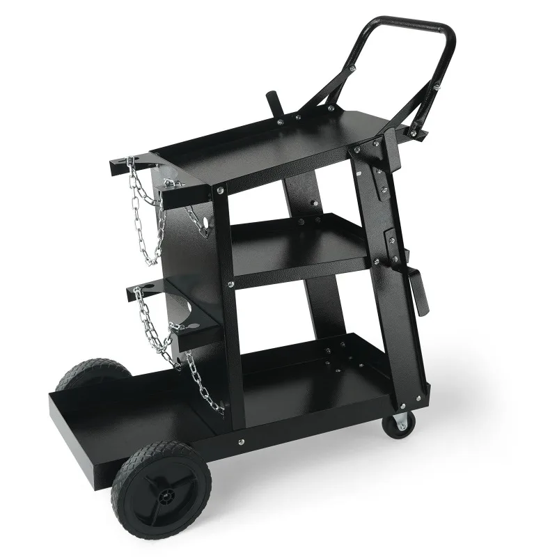 3-Layer Welding Cart With Safety Chain Gas Cylinder Trolley Welding Machine Multi-layer Industrial Service Cart For Workshop Use
3-Layer Welding Cart With Safety Chain Gas Cylinder Trolley Welding Machine Multi-layer Industrial Service Cart For Workshop Use