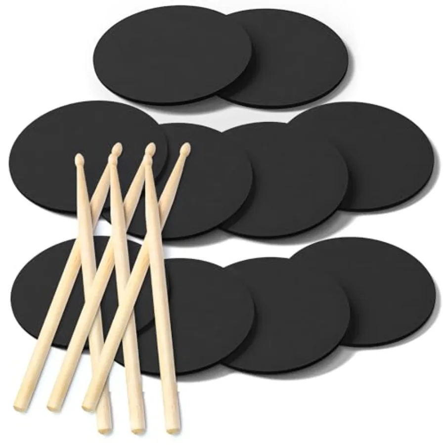 XCEL 10 тренировочных пэдов для барабанов + 6 барабанных палочек - портативные и бесшумные тренировочные пэды для барабанов, легкие в использовании
XCEL 10 тренировочных пэдов для барабанов + 6 барабанных палочек - портативные и бесшумные тренировочные пэды для барабанов, легкие в использовании