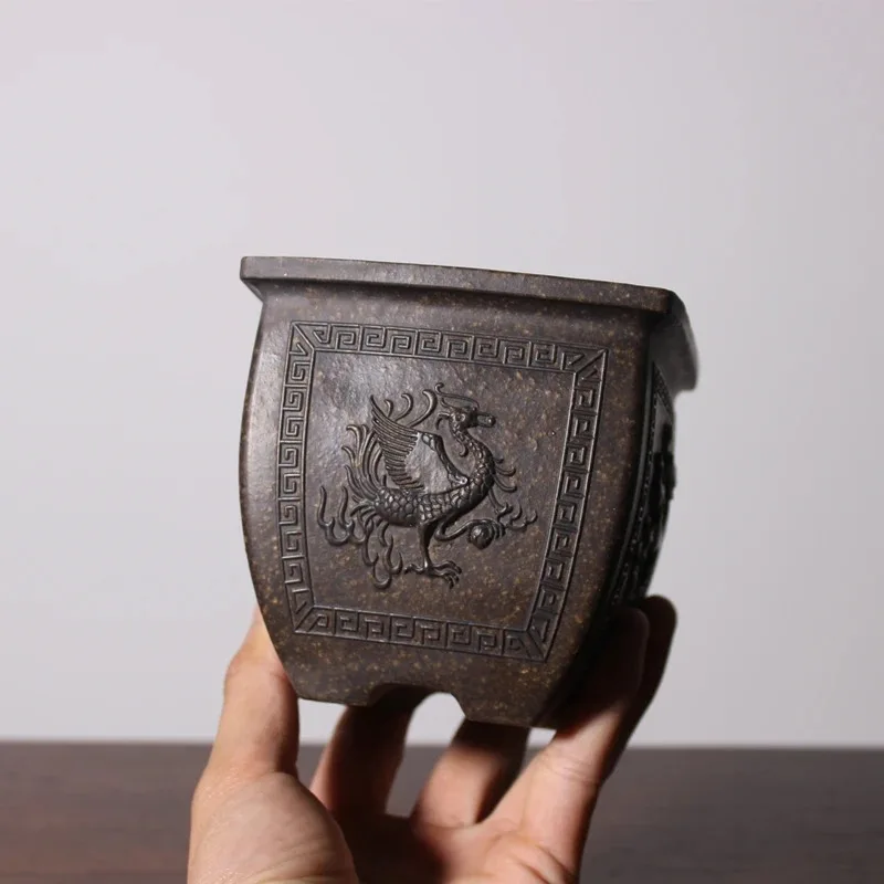 Purple Clay Ceramic Carved Bonsai Pot, Flower Plant, Small Vase, Garden Table, Home Decoration
Purple Clay Ceramic Carved Bonsai Pot, Flower Plant, Small Vase, Garden Table, Home Decoration