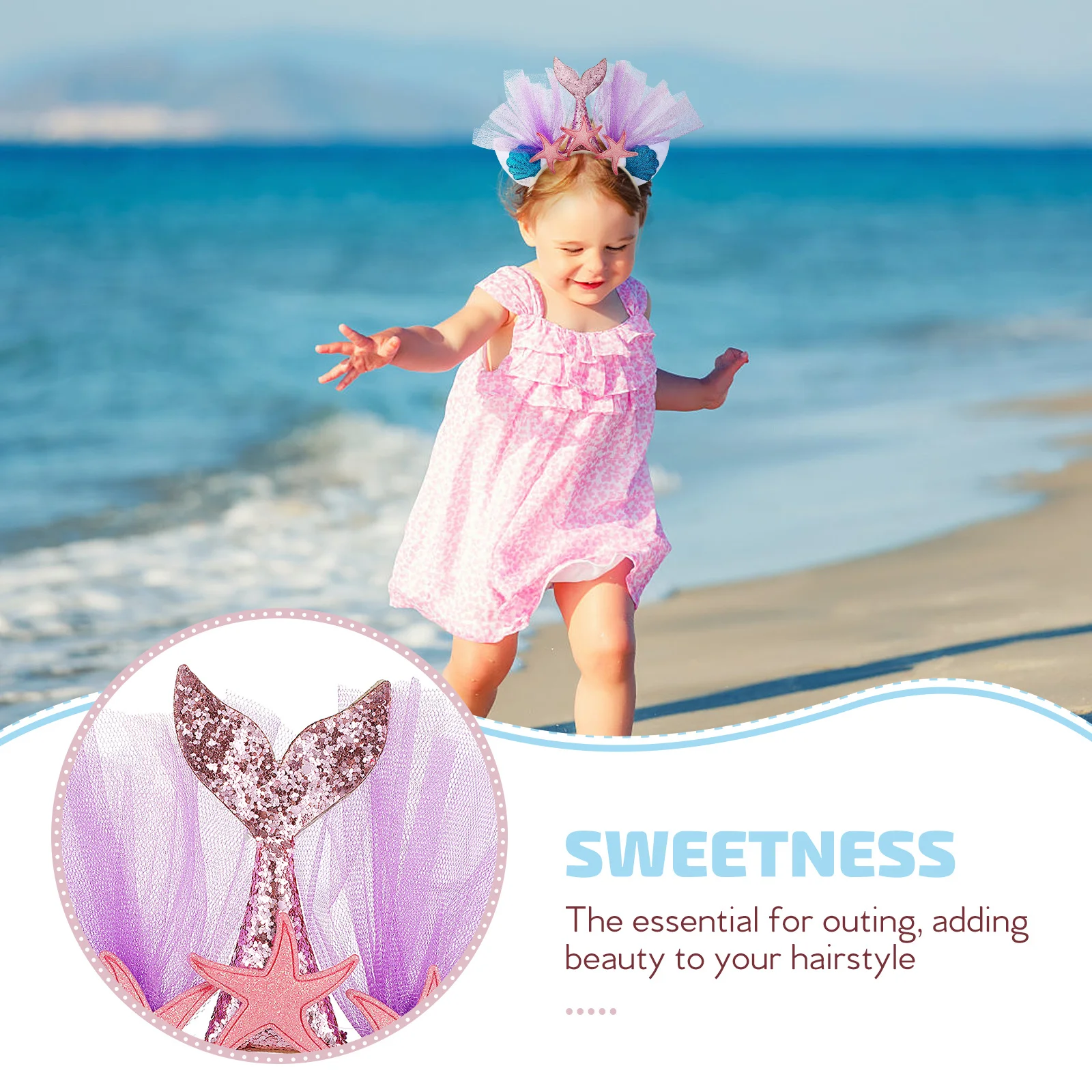 Mermaid Headband Girls Hair Band Lightweight Headwear Princess Beach Party Tail Headdress Hair Tools Accessories
Mermaid Headband Girls Hair Band Lightweight Headwear Princess Beach Party Tail Headdress Hair Tools Accessories