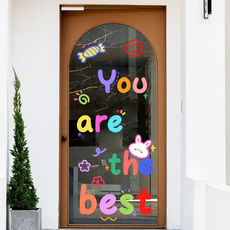 Creative Encourage English Letter Cartoon Animal Parent-child Education Glass Stickers Electrostatic Adsorb Films Mirror Decor
Creative Encourage English Letter Cartoon Animal Parent-child Education Glass Stickers Electrostatic Adsorb Films Mirror Decor