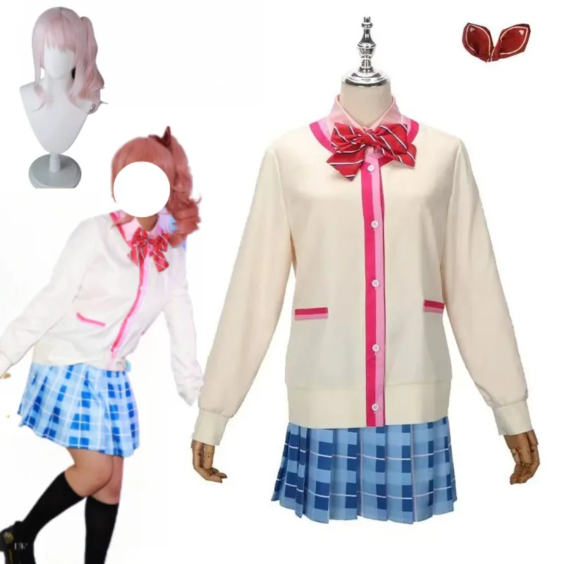 Akiyama Mizuki Cosplay Anime Maid Costume Cute Girl Lolita Ruffle Dress Role-Playing Jk Uniform Wig Set Women Halloween Party
Akiyama Mizuki Cosplay Anime Maid Costume Cute Girl Lolita Ruffle Dress Role-Playing Jk Uniform Wig Set Women Halloween Party