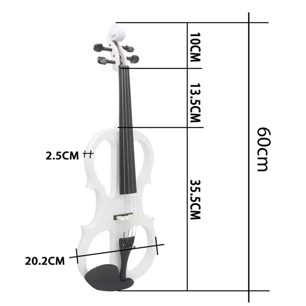Electric Violin 4/4 with Hard Case Stringed Instruments with Ebony Fittings
Electric Violin 4/4 with Hard Case Stringed Instruments with Ebony Fittings