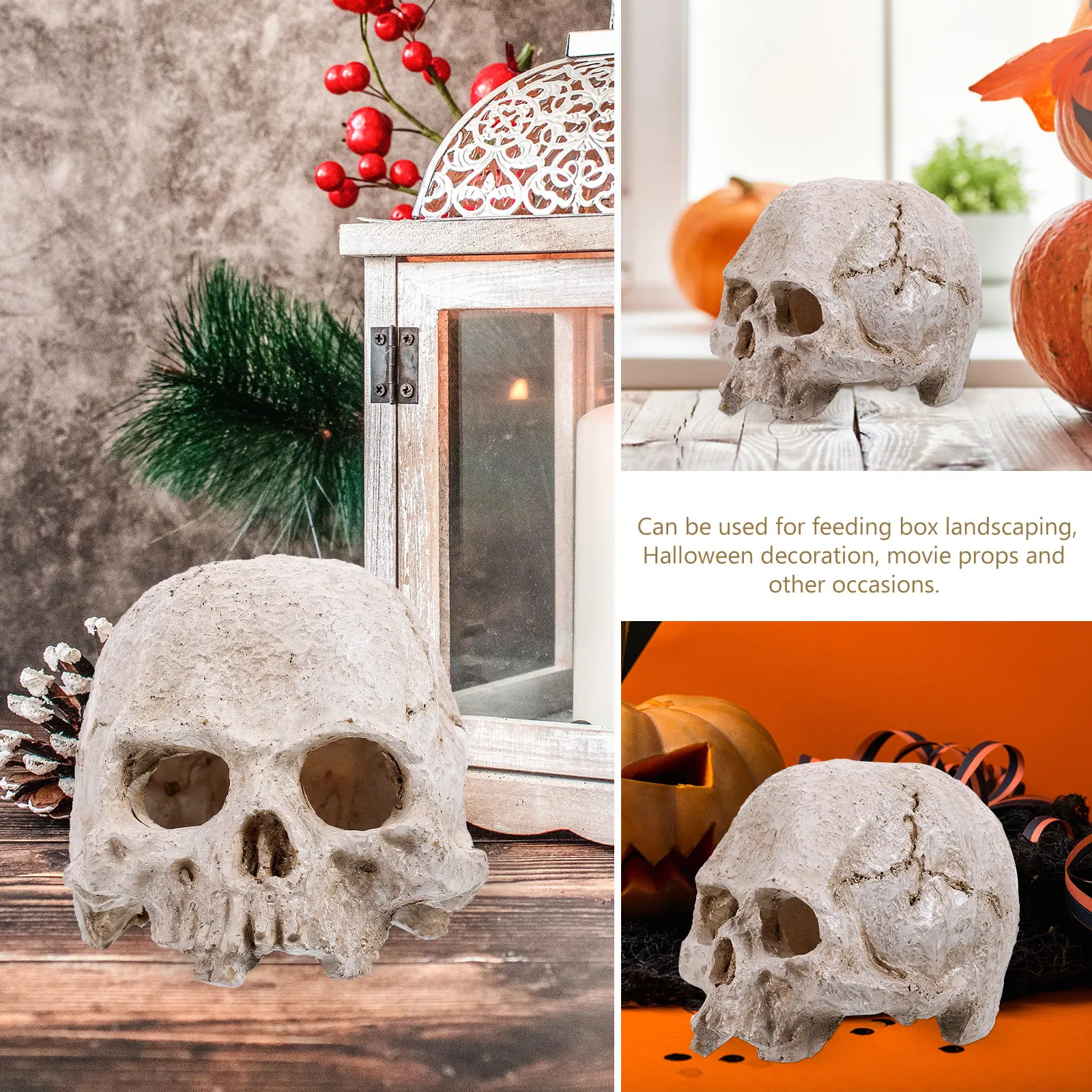 Resin Human Skull High Simulation Realistic Head Home Office Halloween Decoration Anatomy Teaching Tool Resin Skull
Resin Human Skull High Simulation Realistic Head Home Office Halloween Decoration Anatomy Teaching Tool Resin Skull