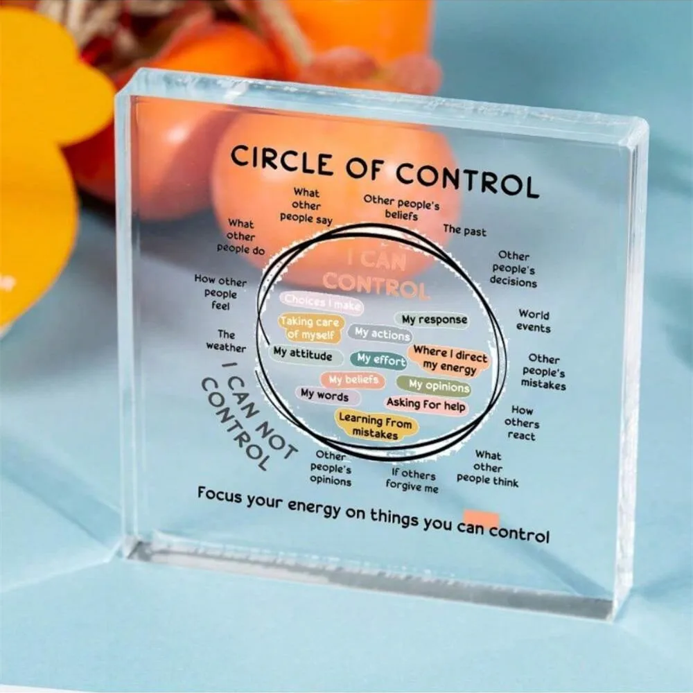 3D Acrylic Circle of Control Block. Inspirational gift & decor for holidays, birthdays, anniversaries, weddings & home.
3D Acrylic Circle of Control Block. Inspirational gift & decor for holidays, birthdays, anniversaries, weddings & home.