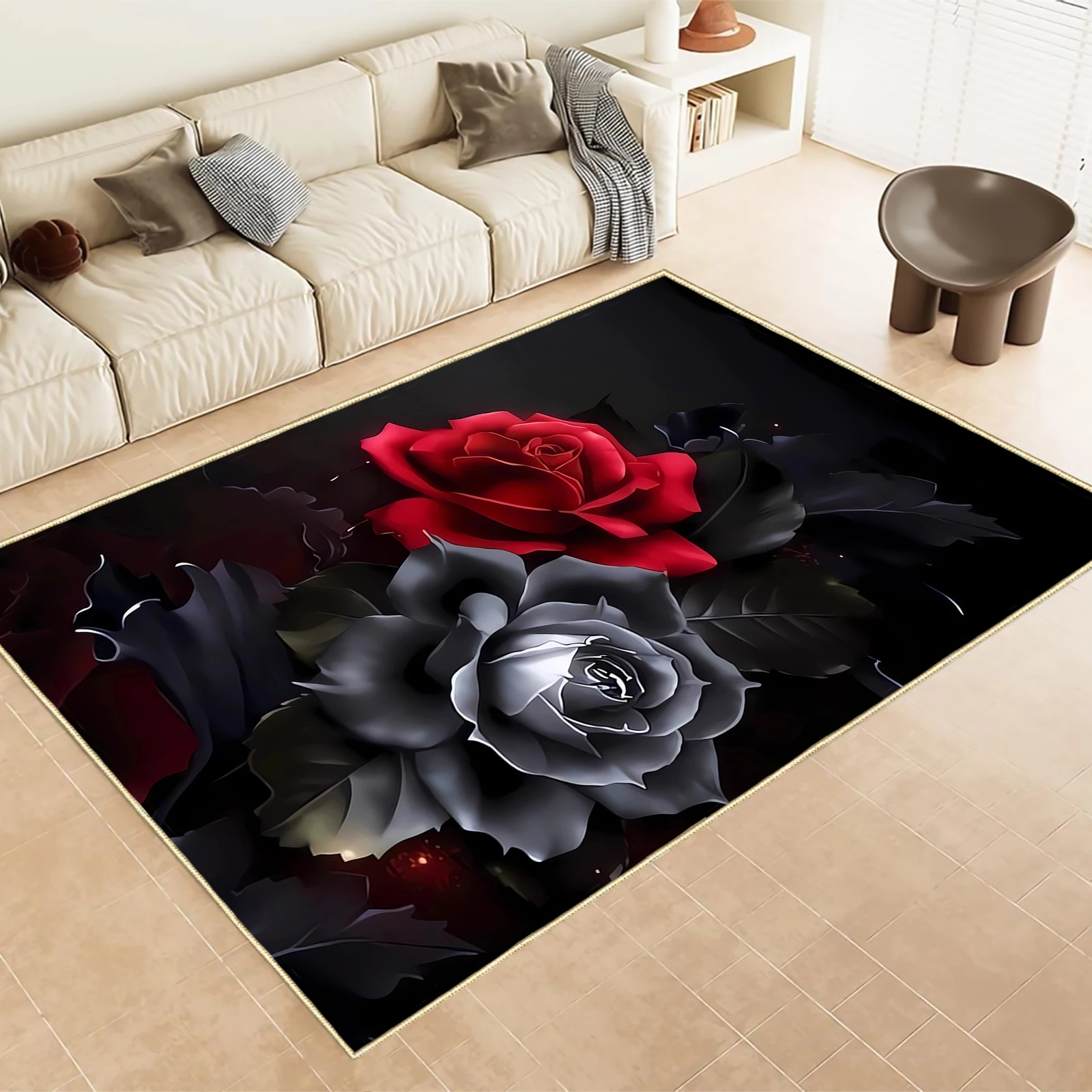 Коврик с рисунком роз для спальни, гостиной, украшения дивана в доме
Коврик с рисунком роз для спальни, гостиной, украшения дивана в доме