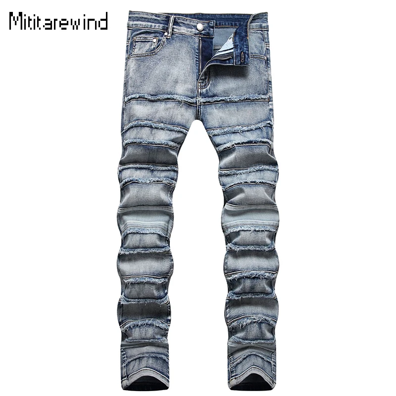 Punk Skinny Jeans for Men High Street Ripped Jeans Washed Stretch Full Length Denim Pants Youth Fashion Y2k Streetwear Trousers
Punk Skinny Jeans for Men High Street Ripped Jeans Washed Stretch Full Length Denim Pants Youth Fashion Y2k Streetwear Trousers