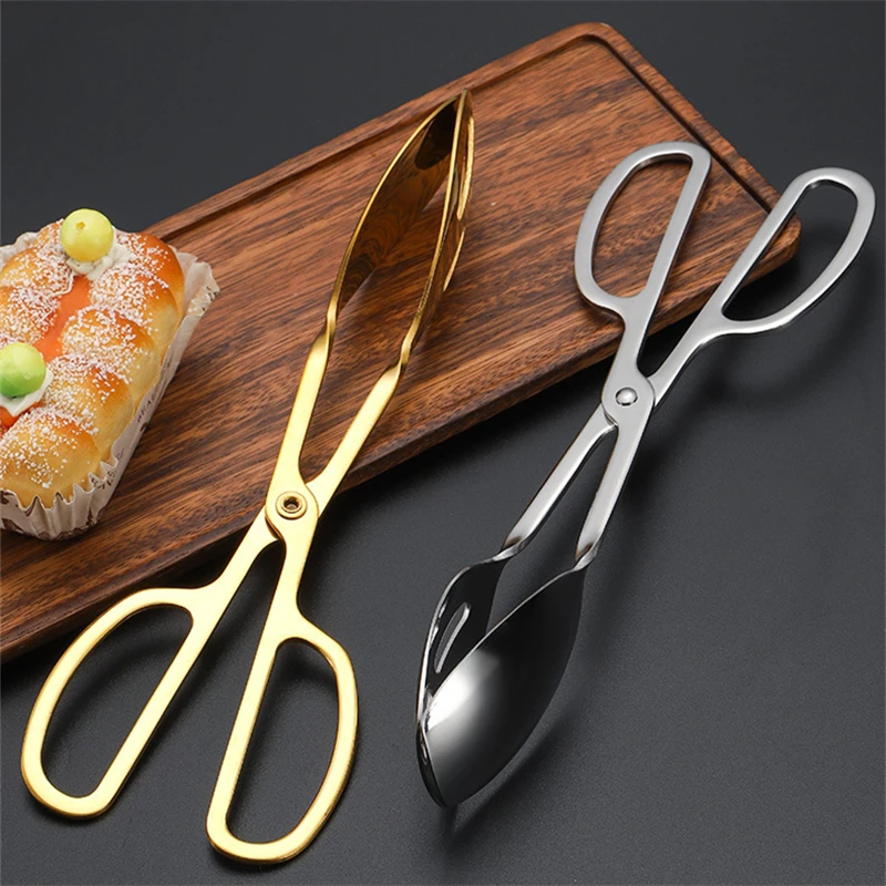 Non-magnetic Stainless Steel Food Clip Scissors Buffet Tongs Household Clamp Cake Dessert Bread Clips Kitchen Accessories
Non-magnetic Stainless Steel Food Clip Scissors Buffet Tongs Household Clamp Cake Dessert Bread Clips Kitchen Accessories