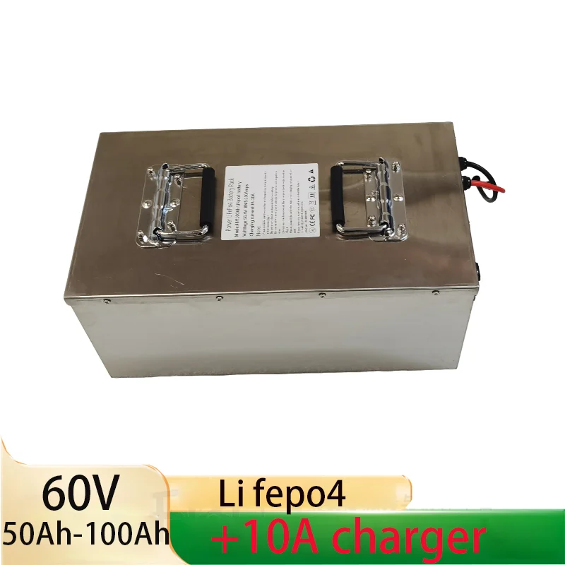 60V 100Ah 50AH LiFePO4 Battery Pack Built-in Bluetooth BMS Lithium Iron Phosphate For Solar Golf Cart RV Storage Boat
60V 100Ah 50AH LiFePO4 Battery Pack Built-in Bluetooth BMS Lithium Iron Phosphate For Solar Golf Cart RV Storage Boat