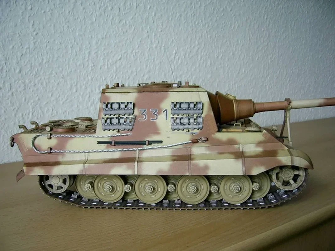 1:25 Scale WW II German Tiger Hunting Heavy Tank Destroyer Model DIY 3D Paper Card Building Educational Military Model Toys
1:25 Scale WW II German Tiger Hunting Heavy Tank Destroyer Model DIY 3D Paper Card Building Educational Military Model Toys