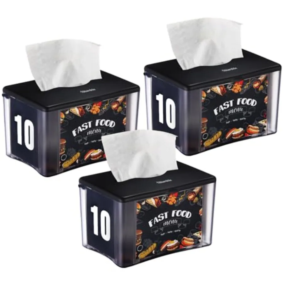 Pack Interfold Tabletop Napkin Holder Spring Loaded Commercial Restaurant Napkin Dispenser with 4-Sided Marketing Insert Displa
Pack Interfold Tabletop Napkin Holder Spring Loaded Commercial Restaurant Napkin Dispenser with 4-Sided Marketing Insert Displa
