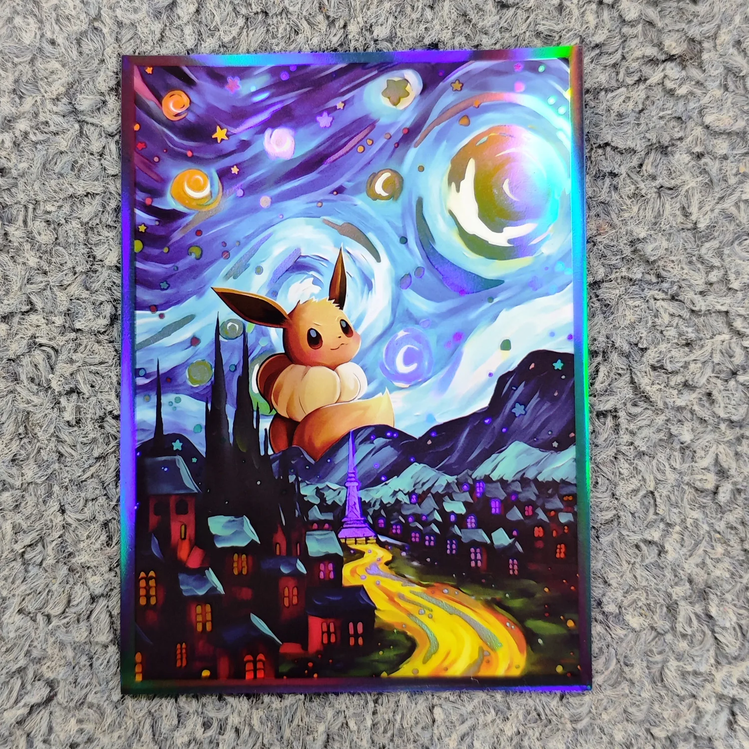 60PCS Anime Pokemon Eevee Gengar Pikachu Card Sleeves The Starry Night Style WS PTCG Trading Cards Laser Shine Protective Case
60PCS Anime Pokemon Eevee Gengar Pikachu Card Sleeves The Starry Night Style WS PTCG Trading Cards Laser Shine Protective Case