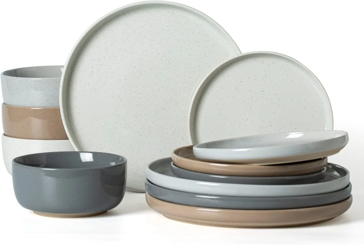 Famiware Milkyway Plates and Bowls Set, 12 Pieces Dinnerware Sets, Dishes Set for 4, Multi-color
Famiware Milkyway Plates and Bowls Set, 12 Pieces Dinnerware Sets, Dishes Set for 4, Multi-color