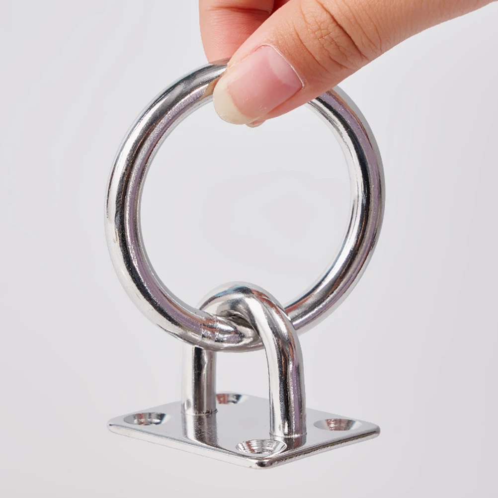 2pcs Fixed Plate Holder Ceiling Mount Heavy Duty Hook Stainless Steel Eye Bolts For Hanging Hammock Yoga Swing Garage Pad Eye 
2pcs Fixed Plate Holder Ceiling Mount Heavy Duty Hook Stainless Steel Eye Bolts For Hanging Hammock Yoga Swing Garage Pad Eye