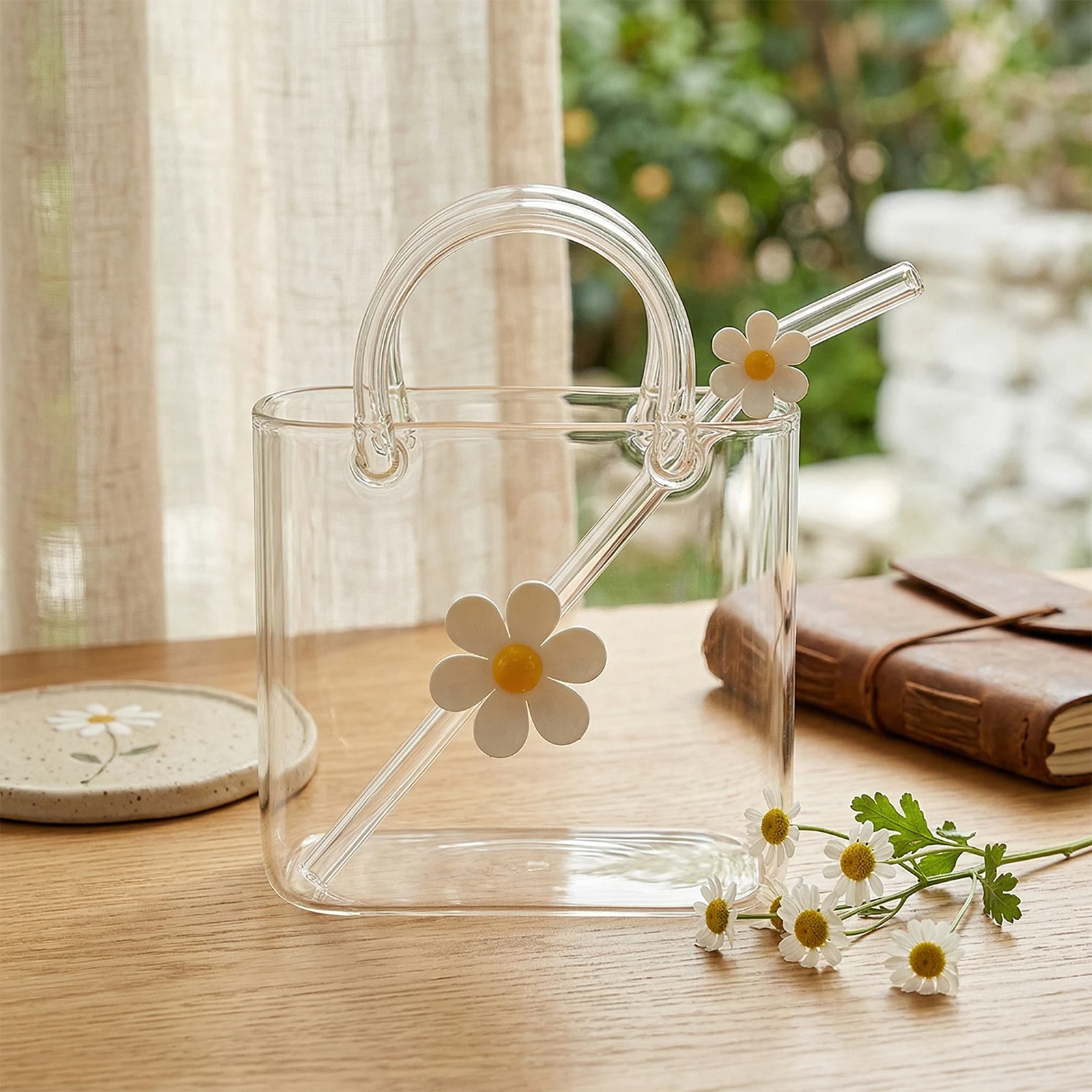 750ML Glass Purse Bag Shape Wine Bottle Bucket with Straw &Handle Household Bar Ice Container Multifunctional 2 in 1 for Centerpieces Home Table Shelf Decor Birthday (Style C)
750ML Glass Purse Bag Shape Wine Bottle Bucket with Straw &Handle Household Bar Ice Container Multifunctional 2 in 1 for Centerpieces Home Table Shelf Decor Birthday (Style C)