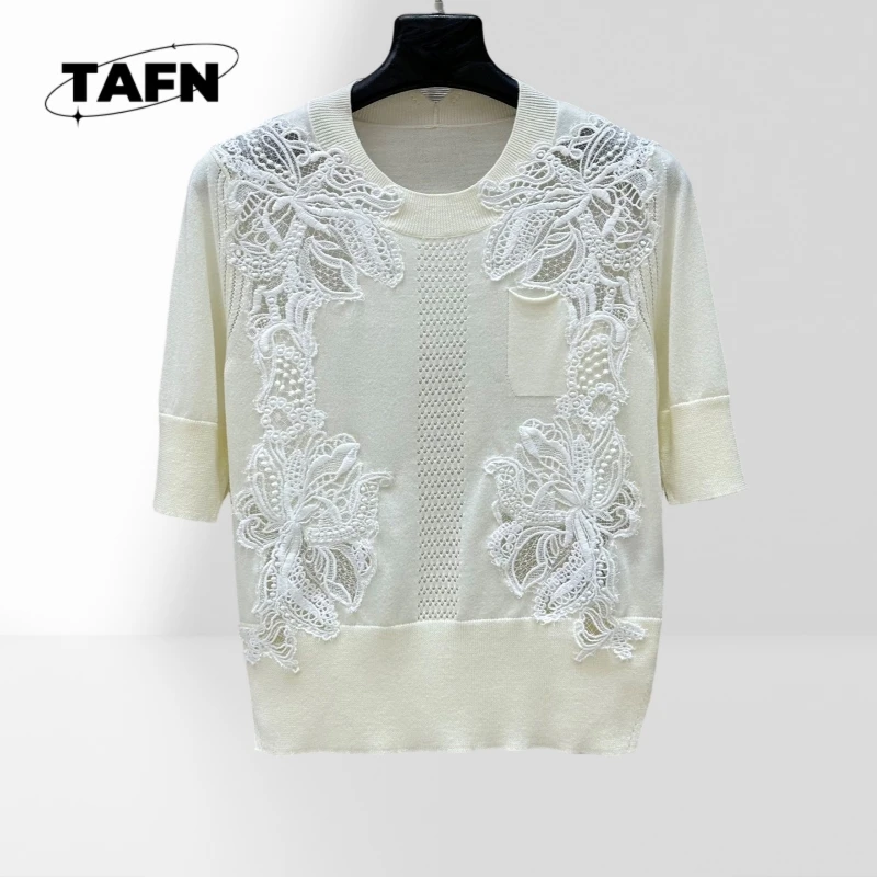 25 Popular European American Style Advanced Cashmere Warm Banquet lace short sleeve floral Simple top knitted clothing for women
25 Popular European American Style Advanced Cashmere Warm Banquet lace short sleeve floral Simple top knitted clothing for women
