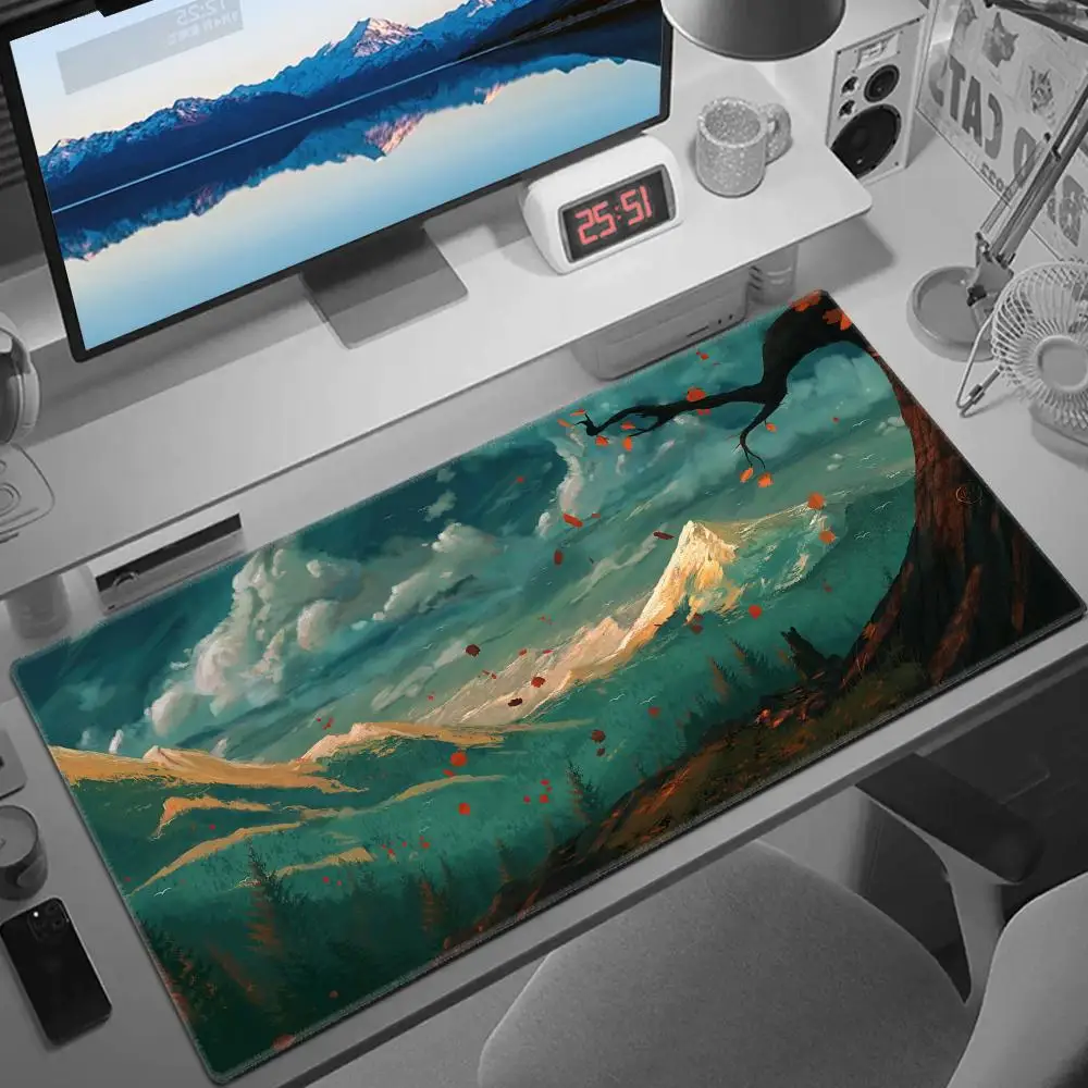 Large Green Forests Mouse Pad Laptop Mountains Tree Gaming Mousepad Computer Clouds Gamer Cabinet Desk Mat Red Leaf Anime Carpet
Large Green Forests Mouse Pad Laptop Mountains Tree Gaming Mousepad Computer Clouds Gamer Cabinet Desk Mat Red Leaf Anime Carpet
