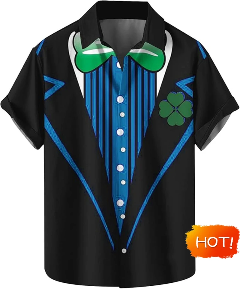 Мужские рубашки-смокинги с 3D принтом St. Patrick Shamrock, модные забавные костюмы, гавайские рубашки, топы, новые повседневные праздничные женские блузки
Мужские рубашки-смокинги с 3D принтом St. Patrick Shamrock, модные забавные костюмы, гавайские рубашки, топы, новые повседневные праздничные женские блузки