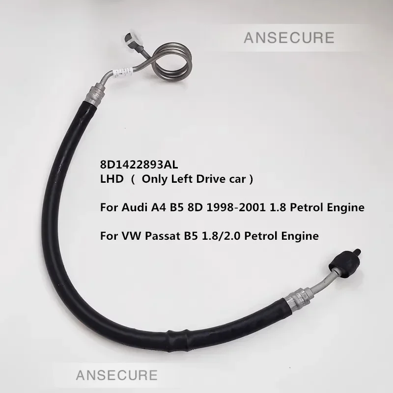 LHD Steering Gear Vane Pump Power Pressure Oil Hose Line Pipe For Audi A4 B5 8D VW Passat B5 1.8 2.0 Petrol 8D1422893AL
LHD Steering Gear Vane Pump Power Pressure Oil Hose Line Pipe For Audi A4 B5 8D VW Passat B5 1.8 2.0 Petrol 8D1422893AL