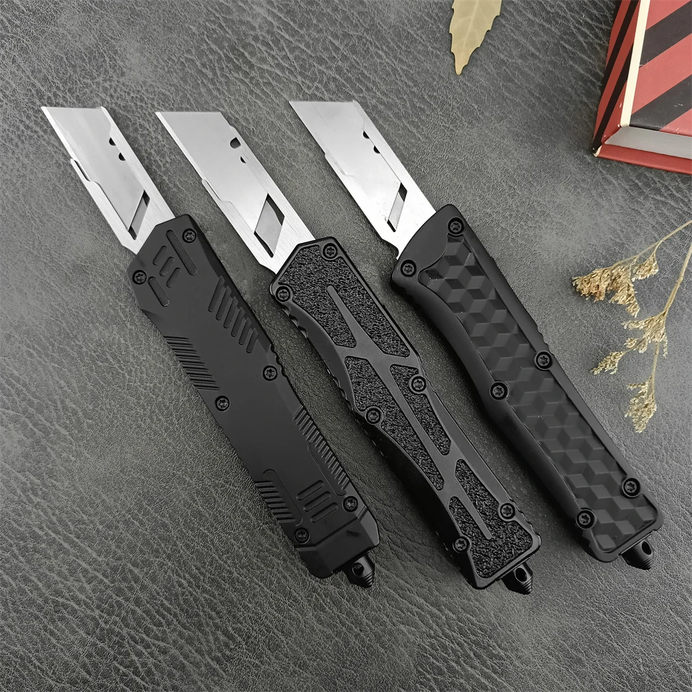 Utility Folding Pocket Knife 440C Blade (with Replacement Blade) Zinc Alloy Handle EDC Camping Hunting Tactical Outdoor Knife
Utility Folding Pocket Knife 440C Blade (with Replacement Blade) Zinc Alloy Handle EDC Camping Hunting Tactical Outdoor Knife