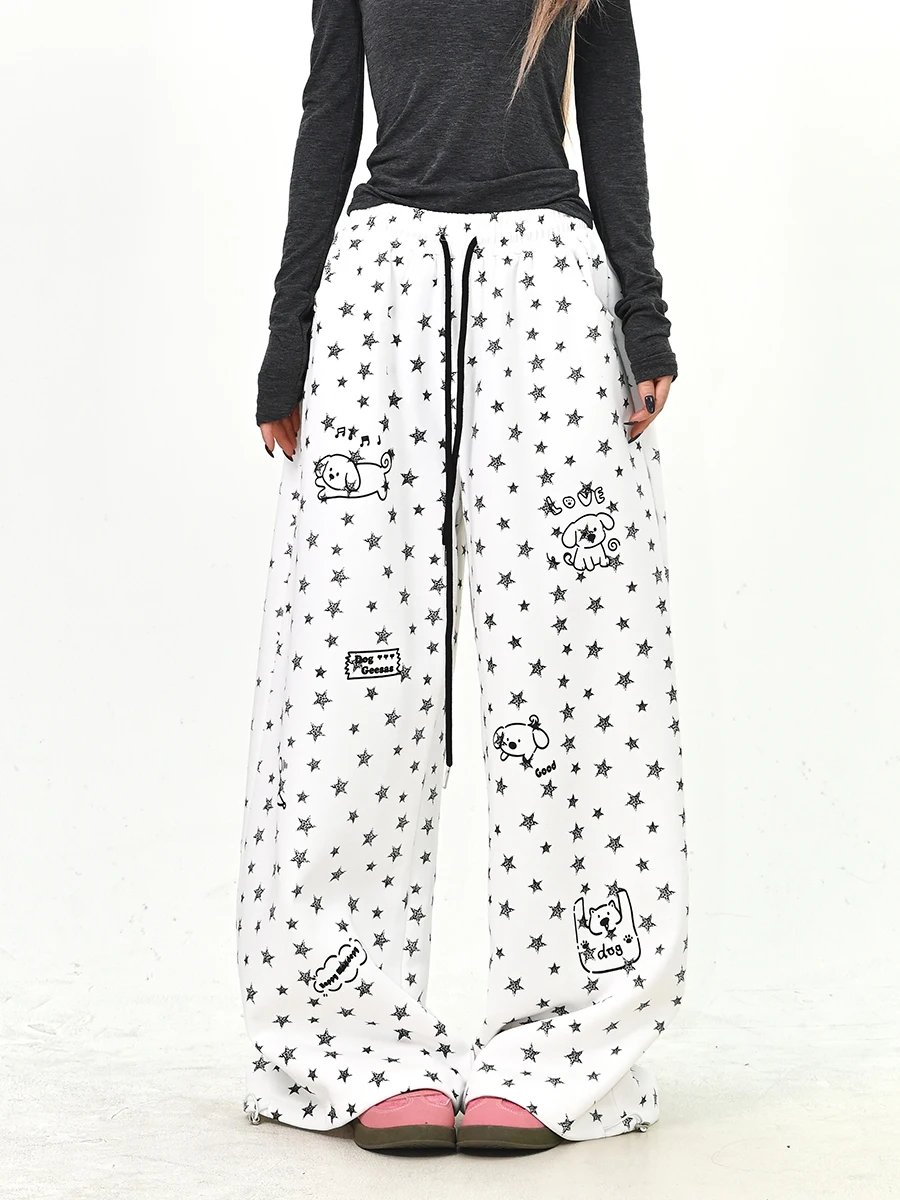 Loose Women's Casual Pants Printed Star Little Dog Spring 2026 New Korean Sle Trendy Brand Floor-Length Wide Leg Pants
Loose Women's Casual Pants Printed Star Little Dog Spring 2026 New Korean Sle Trendy Brand Floor-Length Wide Leg Pants