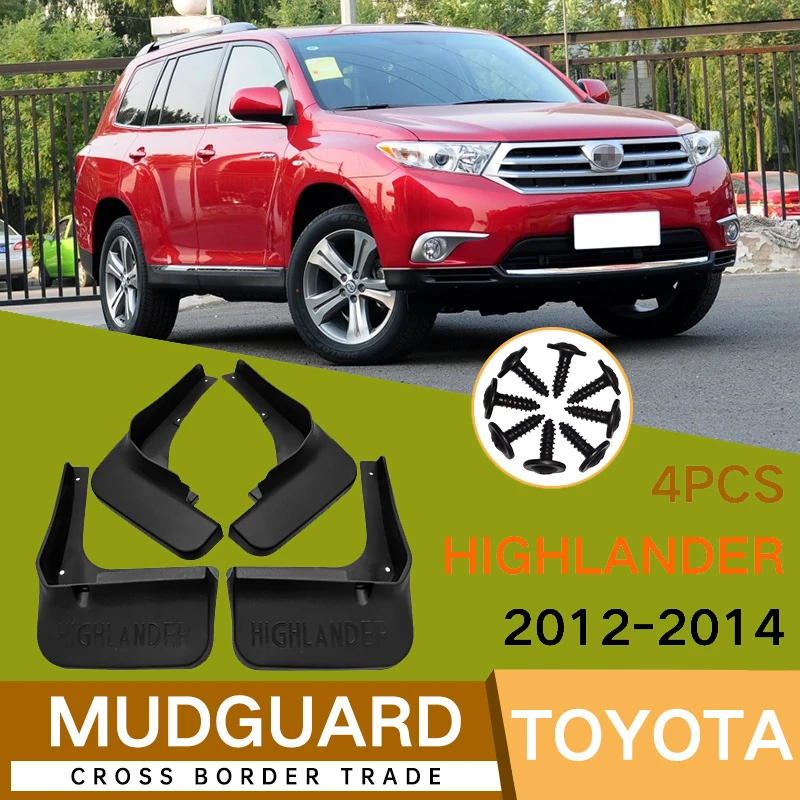4Pcs For Toyota Highlander 2012-2014 2013 Car Tires Fenders Waterproof Mudguards PP Plastic Accessories
4Pcs For Toyota Highlander 2012-2014 2013 Car Tires Fenders Waterproof Mudguards PP Plastic Accessories