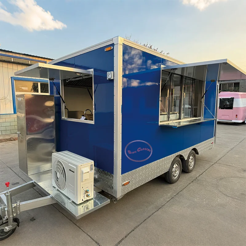 Outdoor Food Trailer Fashionable Attractive Practical Portable Kitchen Catering Business Mobile Snack Bar Trailer
Outdoor Food Trailer Fashionable Attractive Practical Portable Kitchen Catering Business Mobile Snack Bar Trailer