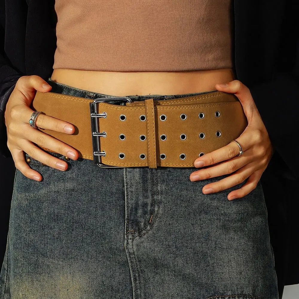 Retro Luxury Design Suede Leather Wide Belt Trendy Versatile 3 Pin Buckle Waistband Casual Trouser Dress Belts Gifts
Retro Luxury Design Suede Leather Wide Belt Trendy Versatile 3 Pin Buckle Waistband Casual Trouser Dress Belts Gifts