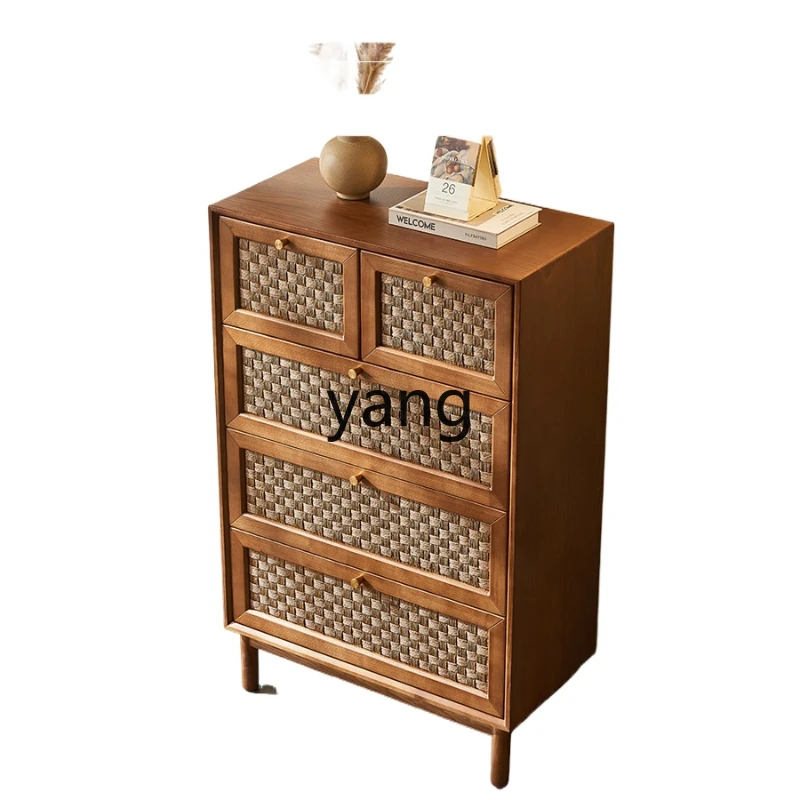 CX Solid Wood Rattan Four-Bucket Cabinet Simple Modern Mid-Ancient Art Dining Drawer Storage
CX Solid Wood Rattan Four-Bucket Cabinet Simple Modern Mid-Ancient Art Dining Drawer Storage