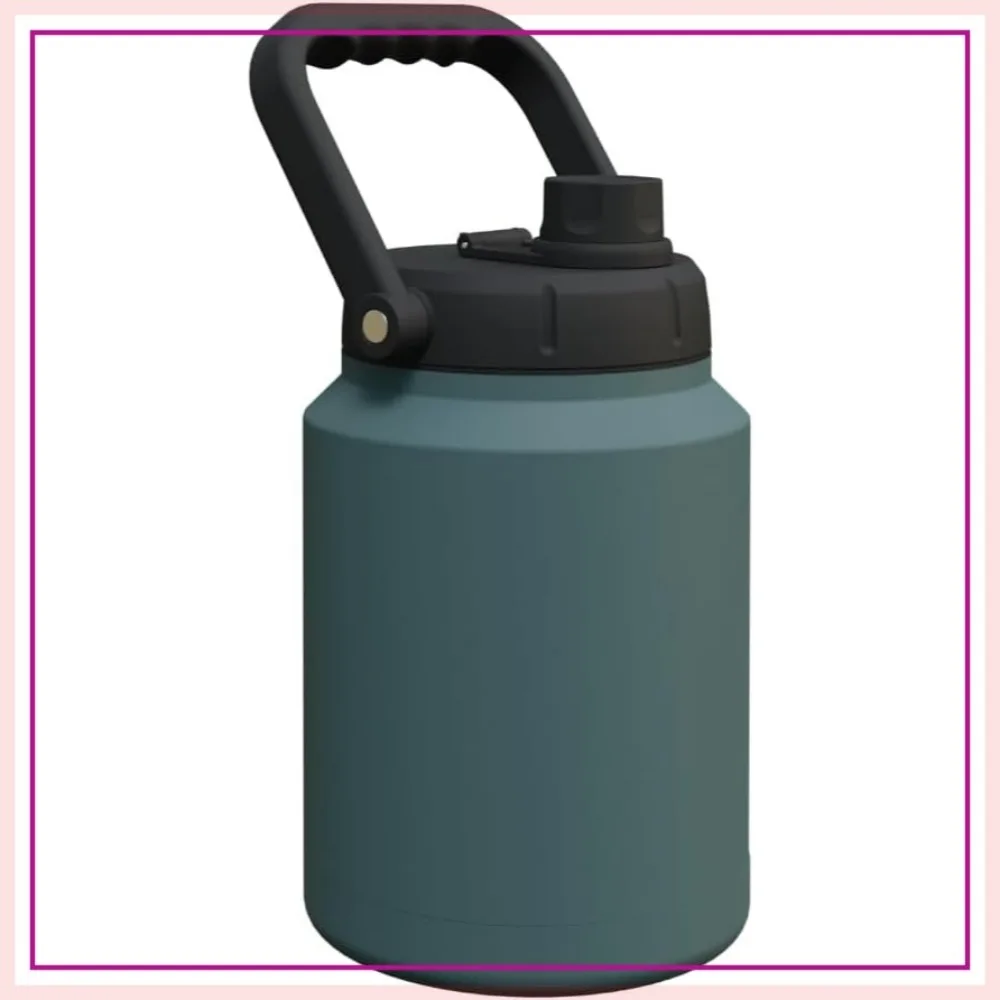 2L Large Water Bottle, Insulated Stainless Steel Jug for Hot & Cold Drinks, Camping & Outdoor Adventures, 6" x 6" x 9.75"
2L Large Water Bottle, Insulated Stainless Steel Jug for Hot & Cold Drinks, Camping & Outdoor Adventures, 6" x 6" x 9.75"