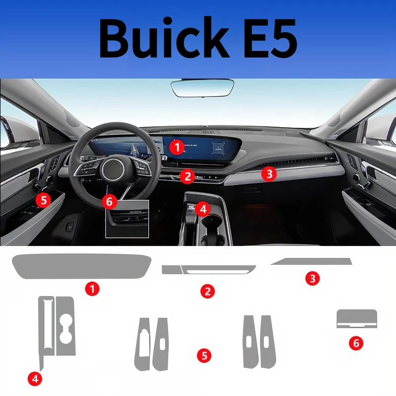 For Buick E5 23-24models interior protection Dashboard Multimedia GPS Navigation Transparent Scratch-Resistant Film Modificatio
For Buick E5 23-24models interior protection Dashboard Multimedia GPS Navigation Transparent Scratch-Resistant Film Modificatio