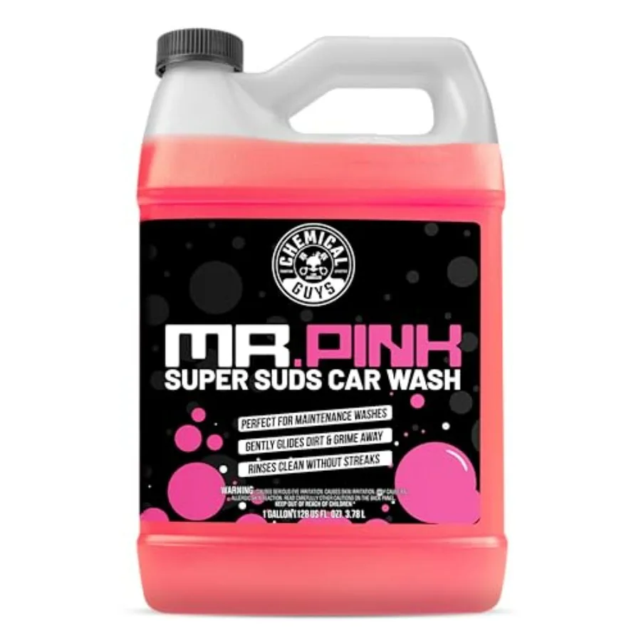 Chemical Guys Mr. Pink Car Wash Soap 128 oz Super Suds Foaming Car Wash Soap for Cann Blaster or Bucket Washing pH Balanced Saf
Chemical Guys Mr. Pink Car Wash Soap 128 oz Super Suds Foaming Car Wash Soap for Cann Blaster or Bucket Washing pH Balanced Saf
