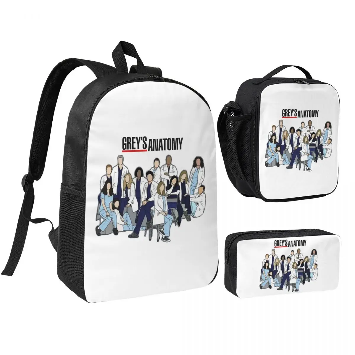 Greys Anatomy Seasons Backpack Boys Girls BookBag School Bag Shoulder Bags 3ps Insulated Lunch Bag Pencil Case
Greys Anatomy Seasons Backpack Boys Girls BookBag School Bag Shoulder Bags 3ps Insulated Lunch Bag Pencil Case