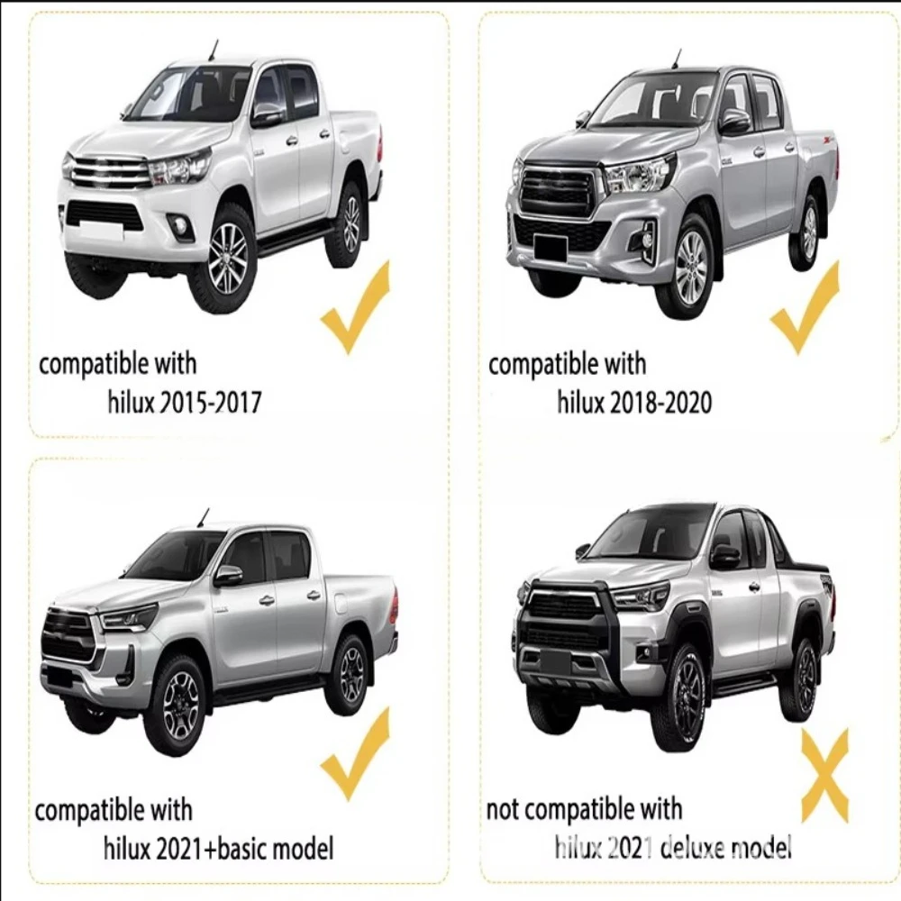 Car Fender Flares For Toyota Hilux Vigo 2005-2011 Exterior Accessories Wheel Eyebrow Auto Body Parts Mud Flap Splash Arch Guard
Car Fender Flares For Toyota Hilux Vigo 2005-2011 Exterior Accessories Wheel Eyebrow Auto Body Parts Mud Flap Splash Arch Guard