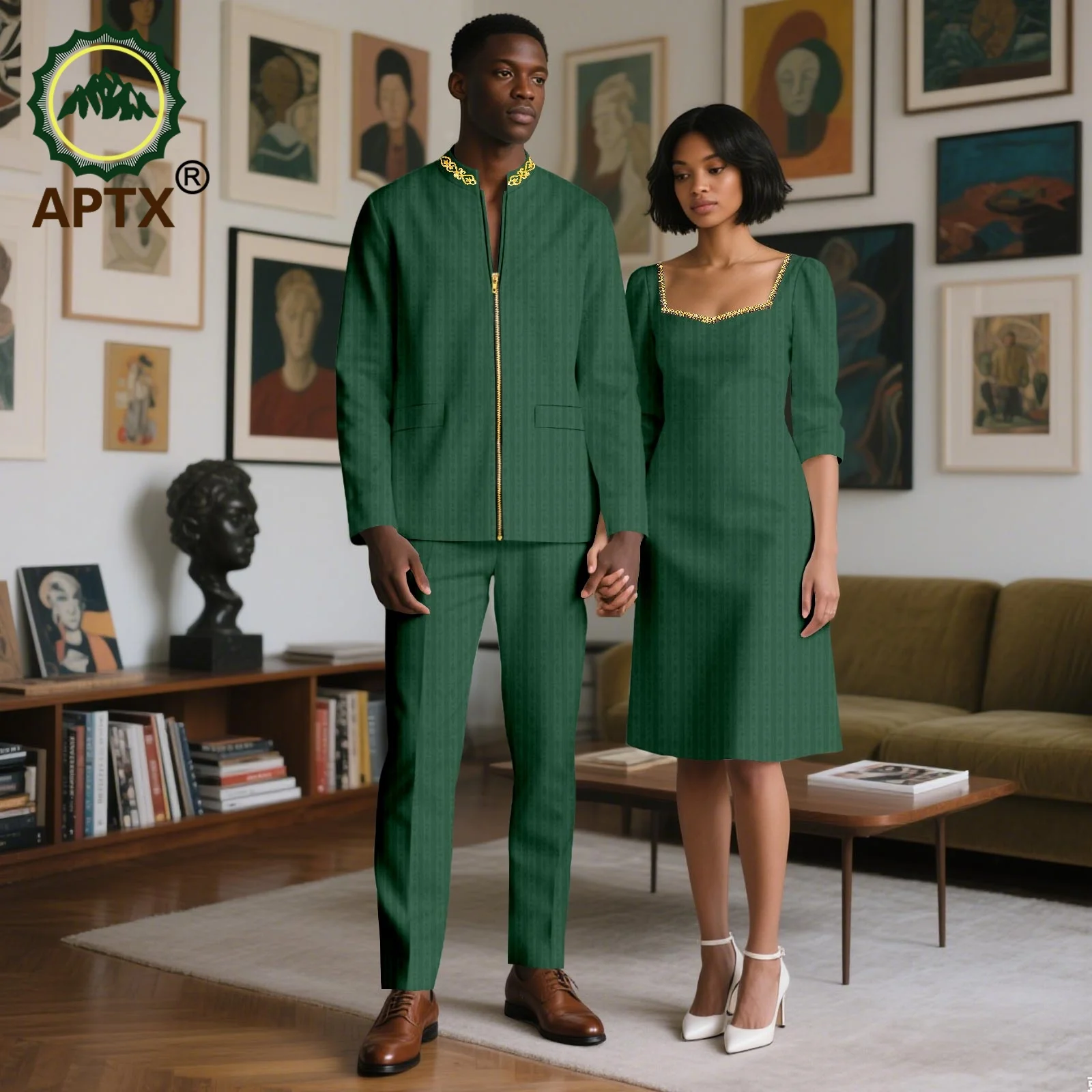 African Couple Clothes Women Boubou Top Skirt 2 Piece Set Matching Men Long Coat Shirt Pants Outfits Wedding Lovers Wear 25C056
African Couple Clothes Women Boubou Top Skirt 2 Piece Set Matching Men Long Coat Shirt Pants Outfits Wedding Lovers Wear 25C056