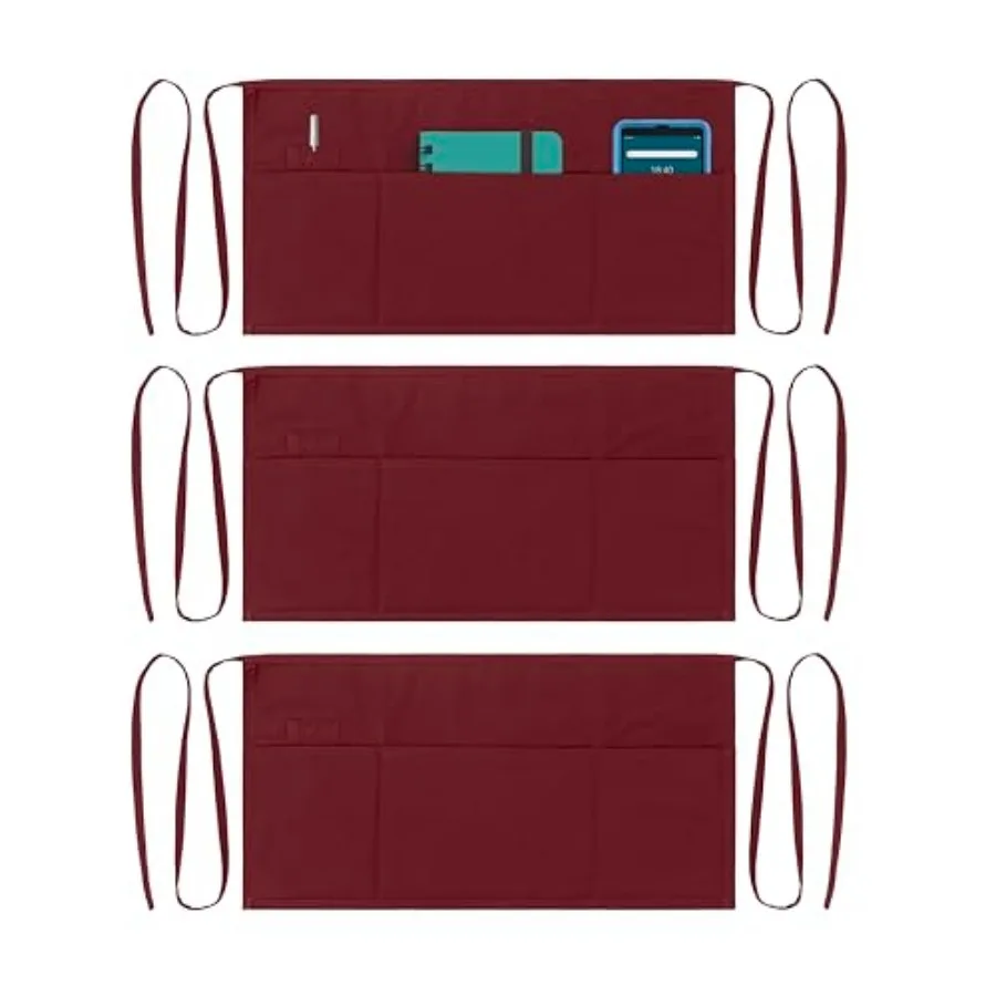 Waitress Apron, Aprons for Women With Pockets, Server Aprons with 3 pockets, Waiter Apron For Men and Women, Gardening and Wais
Waitress Apron, Aprons for Women With Pockets, Server Aprons with 3 pockets, Waiter Apron For Men and Women, Gardening and Wais