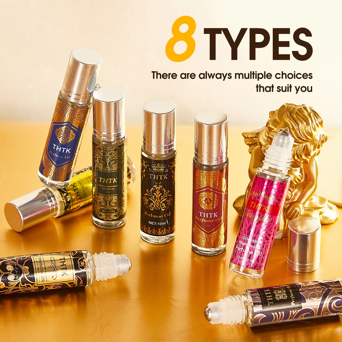 8Pcs Men & Women's Pheromone Long-Lasting Perfume, Fresh Romantic Scent, Floral Aroma. There's A Faint Rose Scent Around, Charmi
8Pcs Men & Women's Pheromone Long-Lasting Perfume, Fresh Romantic Scent, Floral Aroma. There's A Faint Rose Scent Around, Charmi